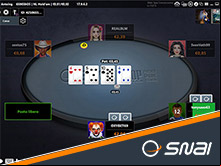 tavolo della poker room SNAI